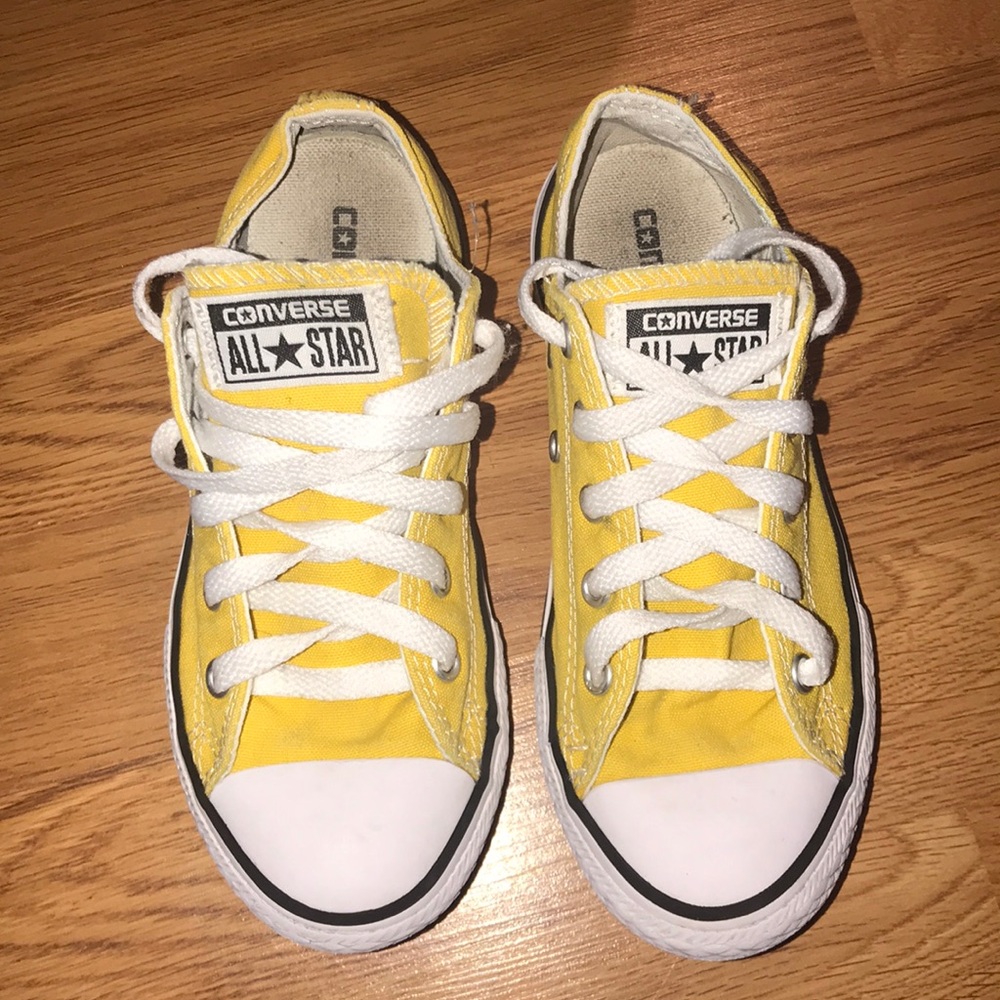 Yellow Little Girls Converse